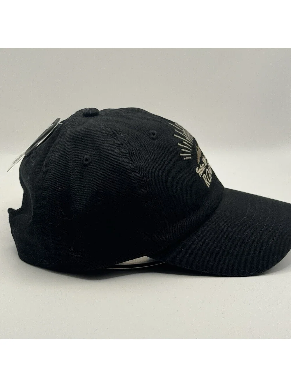 Take The Back Roads Hat Black Curved Brim Snapback Outdoor Hiking Cap